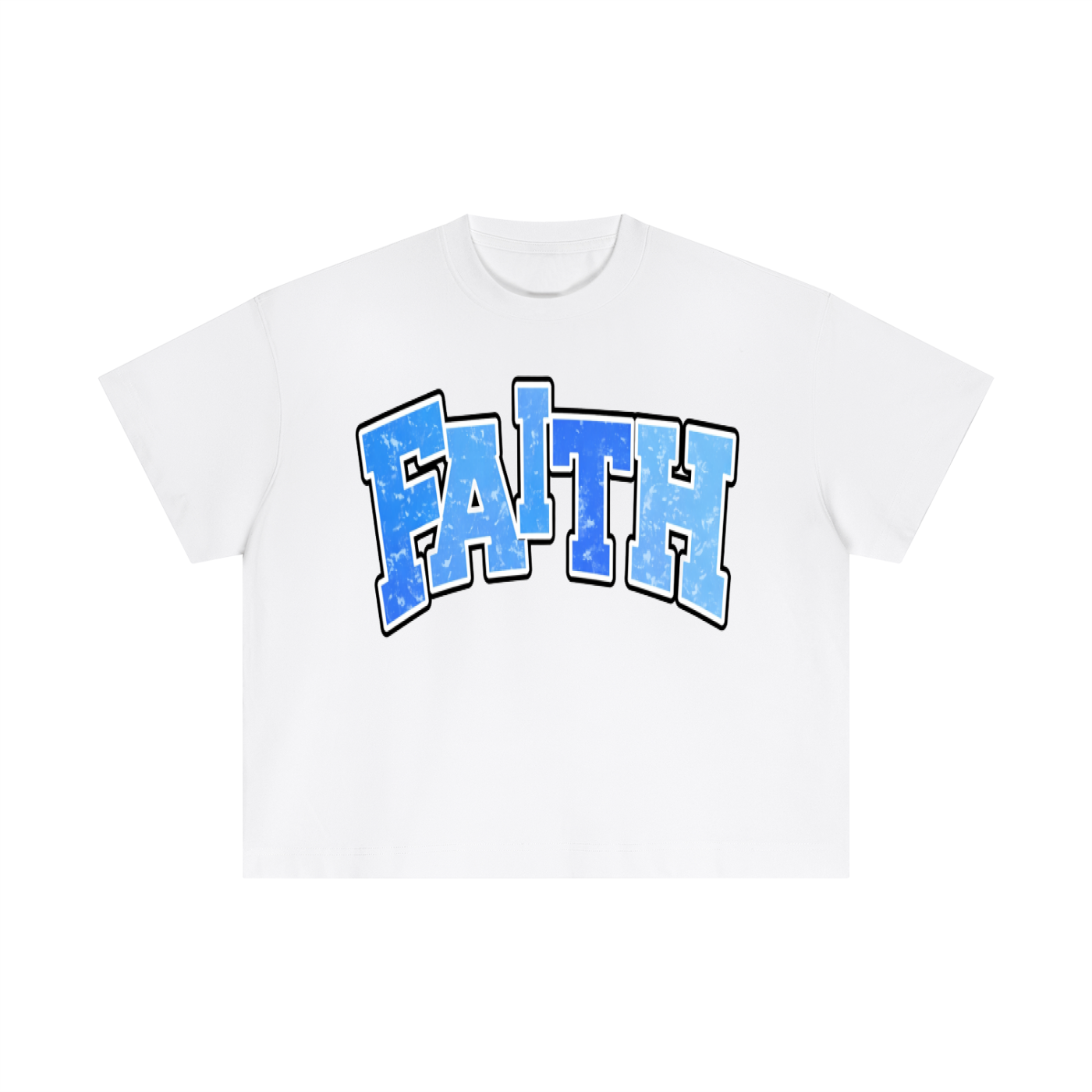 BLUE FAITH BOXY TEE